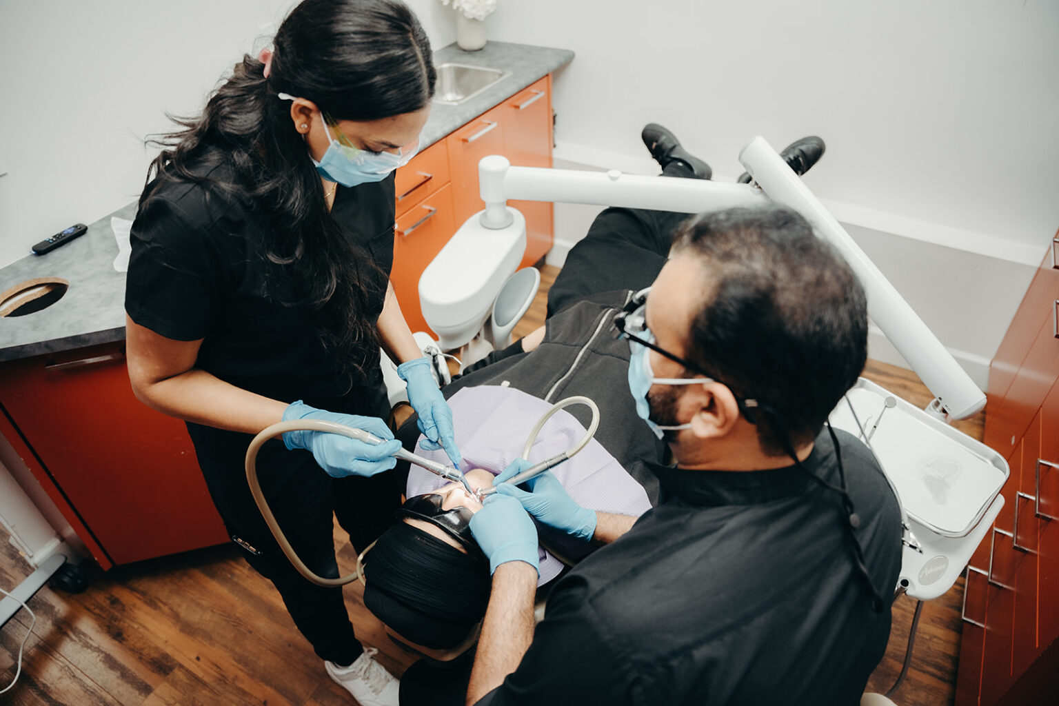 dental clining and exam